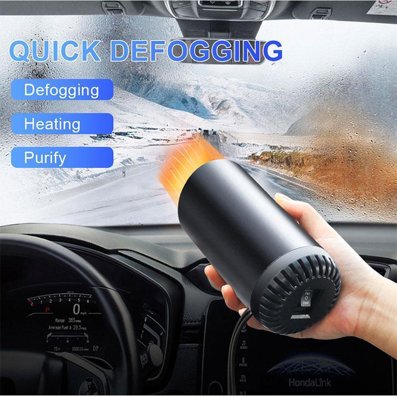 Car Warm Air Blower 12V Heater For Car Window Heater Fan Windshield Defogging Demister Defroster Glass Cleaning Accessories