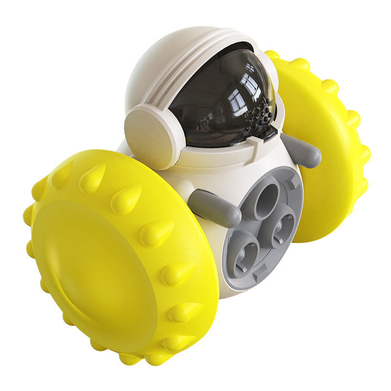 Leakage Food Feeder Tumbler Ball Balance Car Dog Toy