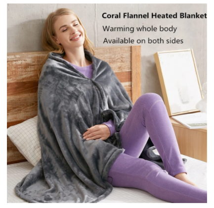 Heated Blanket Cold Protection Body Warmer Usb Heated Warm Shawl Electric Blankets Heated Plush Blanket