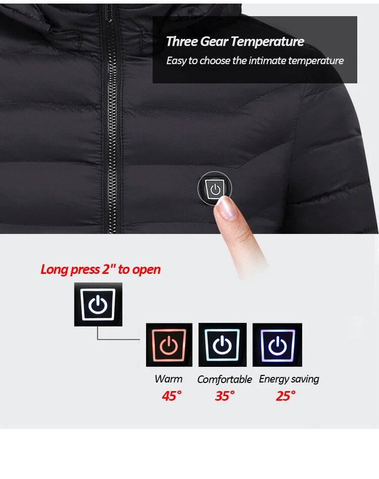 WINTER 2 AREAS Heated Jackets Outdoor Coat