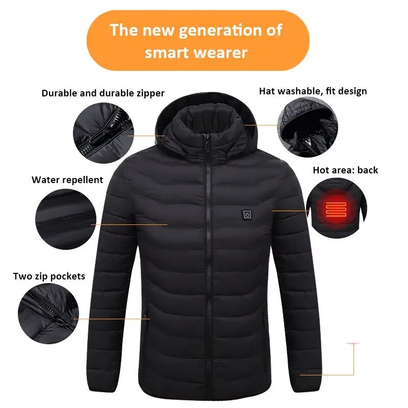 WINTER 2 AREAS Heated Jackets Outdoor Coat